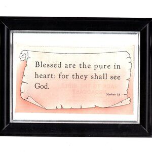 Framed Inspirational Christian Wall Hanging